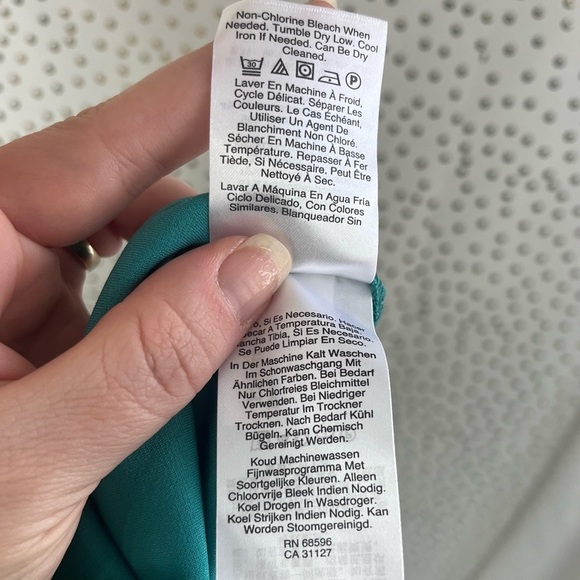 DKNY Mesh Abstract Long Sleeve Top - Picture 10 of 12